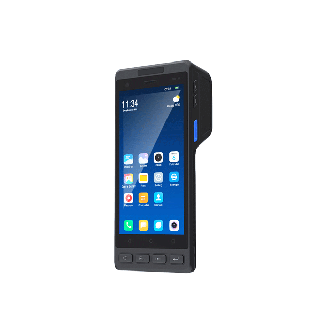 مساعدين شخصيين بحجم 5.5 بوصة محمولة في محطة نقطة بيع بطابعة حرارية عيار 58 ملم مساعدين شخصيين بحجم 5.5 بوصة محمولة في محطة نقطة بيع بطابعة حرارية عيار 58 ملم